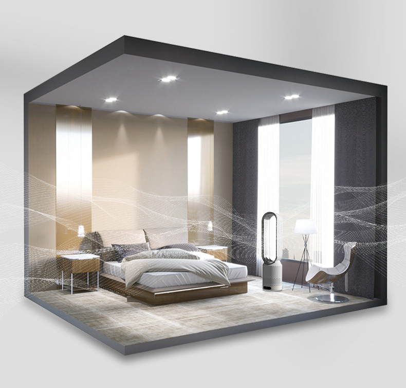 AirPure 3-in-1 Luftkühler mit Luftreiniger, Oszillation & LED-Touch