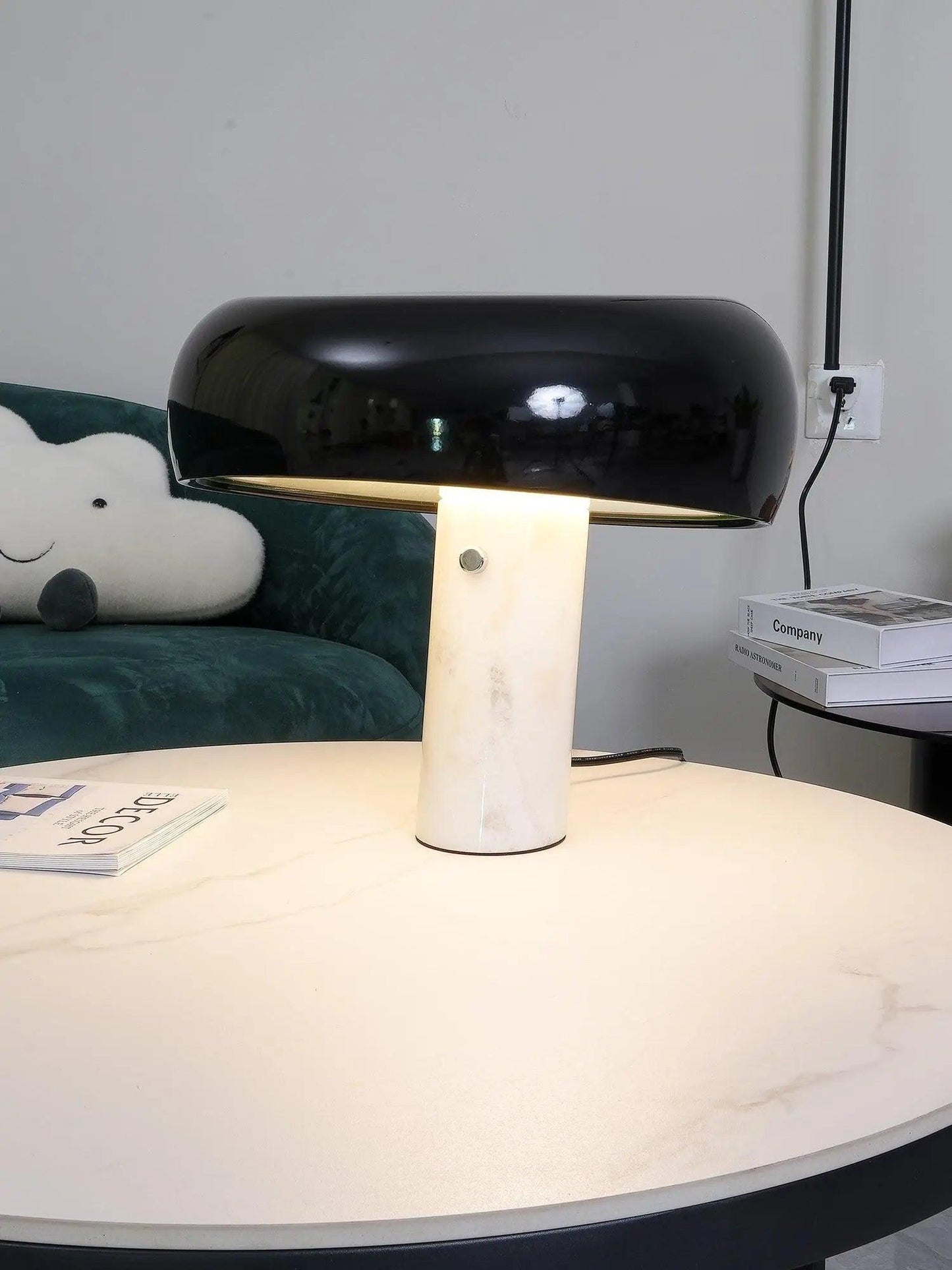 PureMarble - Sleek Marble Table Lamp Design