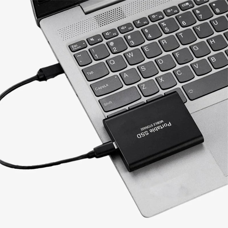 Portable 2 TB external SSD - Ultra Fast SSD external hard drive with USB 3.1 for safe data storage