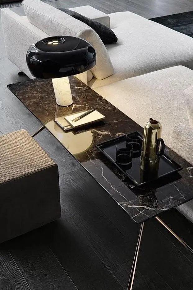 PureMarble - Sleek Marble Table Lamp Design