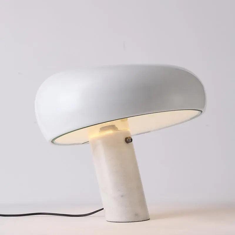 PureMarble - Sleek Marble Table Lamp Design