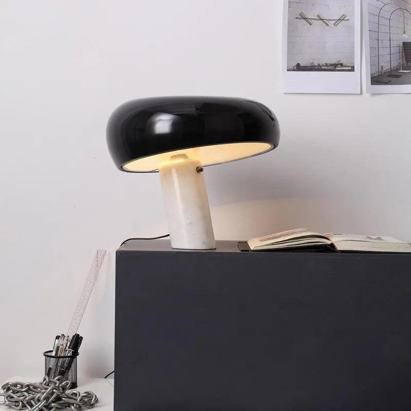 PureMarble - Sleek Marble Table Lamp Design