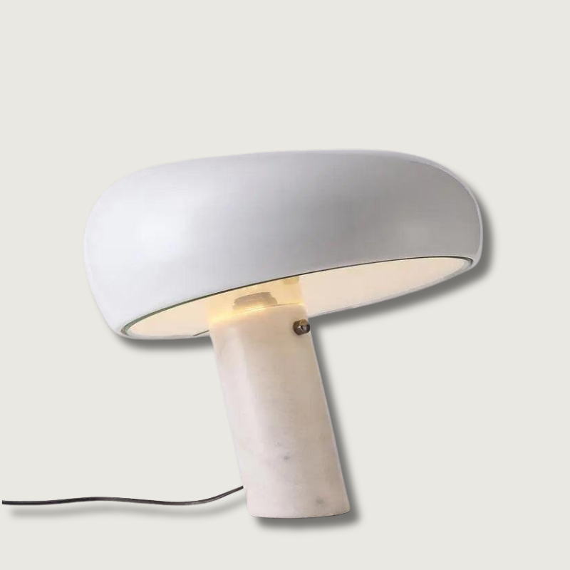 PureMarble - Sleek Marble Table Lamp Design