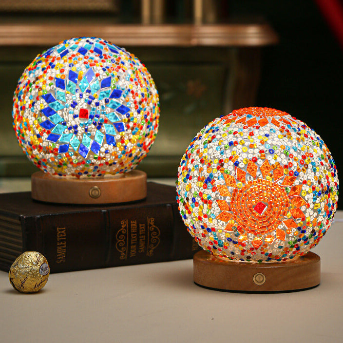 BohoGlow – Modern Bohemian Table Lamp with USB Charging