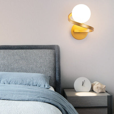 CurveLuxe – Sleek Iron Arch Wall Light