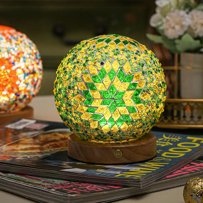 BohoGlow – Modern Bohemian Table Lamp with USB Charging