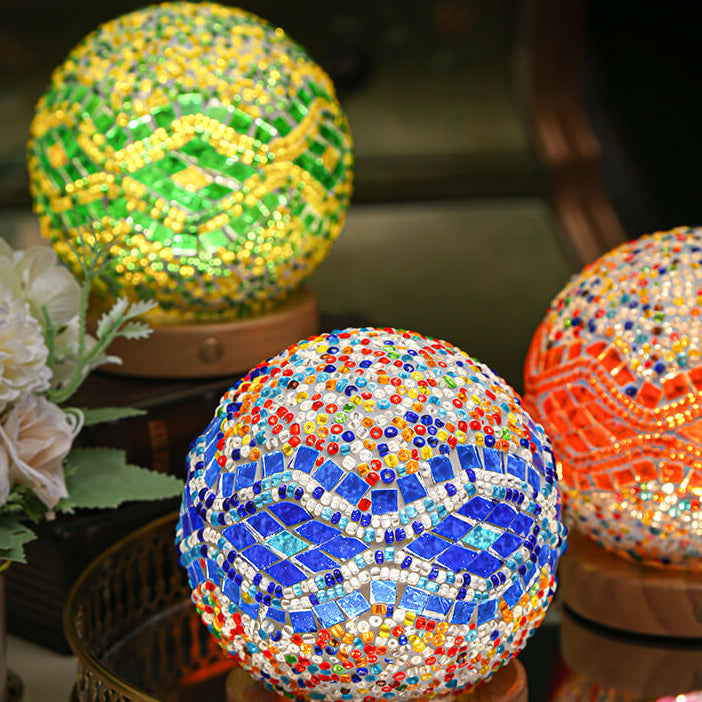 BohoGlow – Modern Bohemian Table Lamp with USB Charging