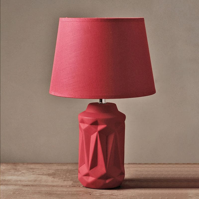 CeramiGlow – Charming Red Ceramic Night Lamp