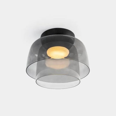 LuxeGleam - Classic Glass Ceiling Lamp