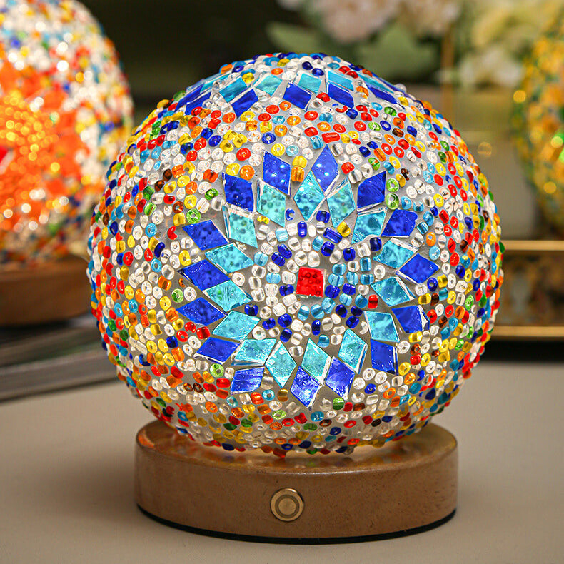 BohoGlow – Modern Bohemian Table Lamp with USB Charging