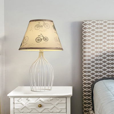 RetroCage – Wire Base Table Lamp
