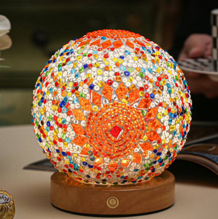 BohoGlow – Modern Bohemian Table Lamp with USB Charging