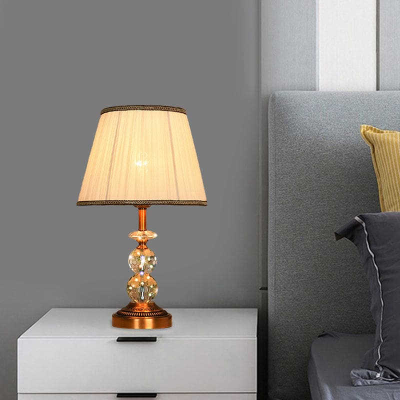 SculpturalShine – Crystal Ball Table Lamp with Refined Elegance