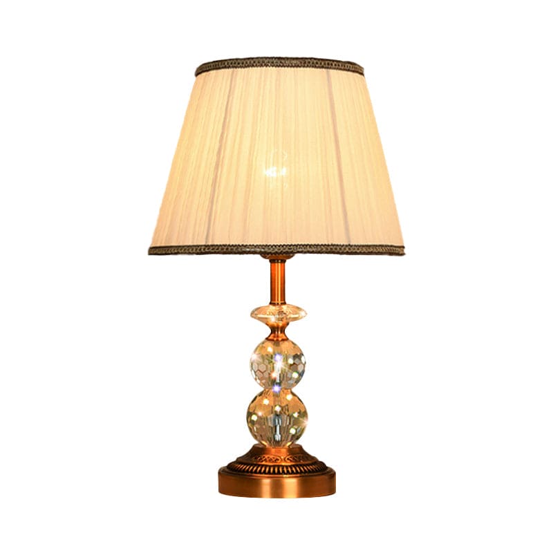 SculpturalShine – Crystal Ball Table Lamp with Refined Elegance