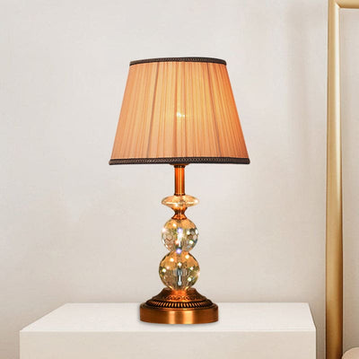 SculpturalShine – Crystal Ball Table Lamp with Refined Elegance