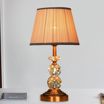SculpturalShine – Crystal Ball Table Lamp with Refined Elegance