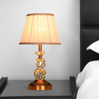 SculpturalShine – Crystal Ball Table Lamp with Refined Elegance