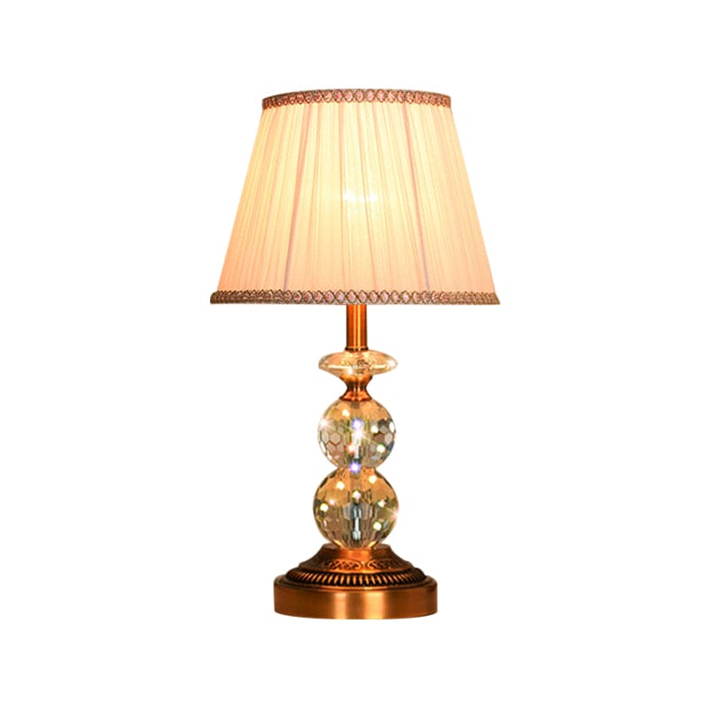 SculpturalShine – Crystal Ball Table Lamp with Refined Elegance