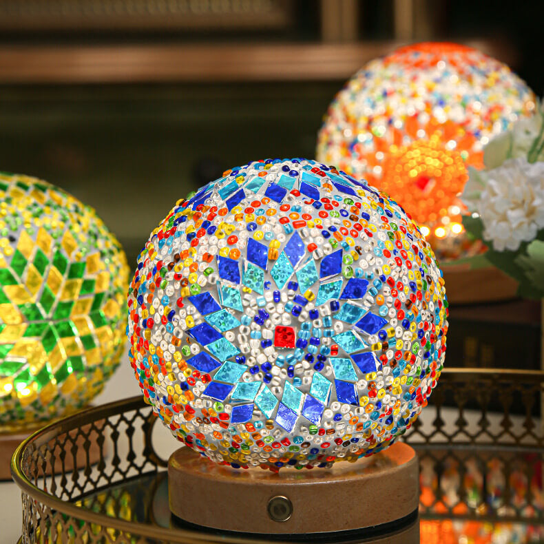 BohoGlow – Modern Bohemian Table Lamp with USB Charging