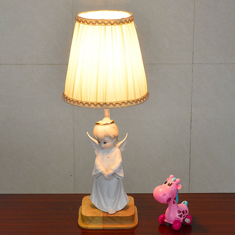 HeavenlyGlow – Angelic Nightstand Lamp