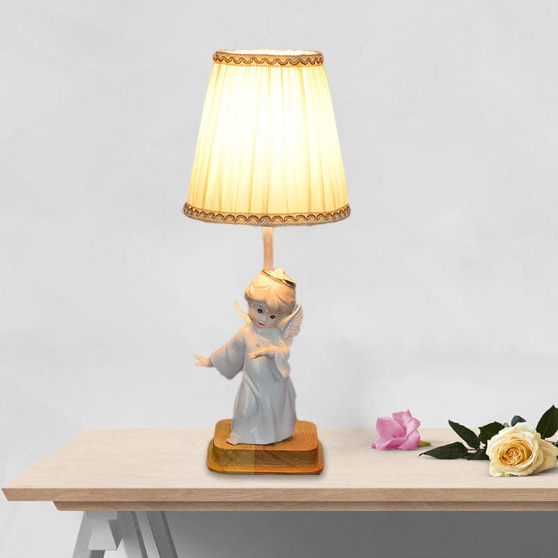 HeavenlyGlow – Angelic Nightstand Lamp