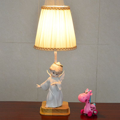 HeavenlyGlow – Angelic Nightstand Lamp
