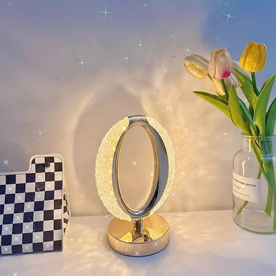CrystalShine - Modern Crystal Table Lamp with Luxe Aesthetic