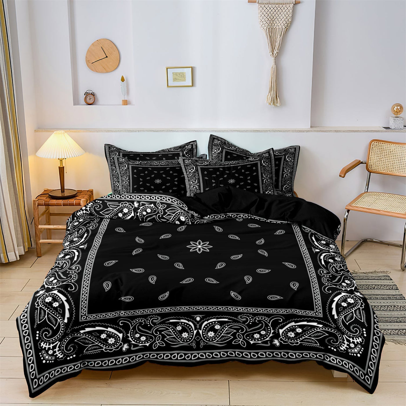 PaisleyAura - Floral Mandala Bedding Set