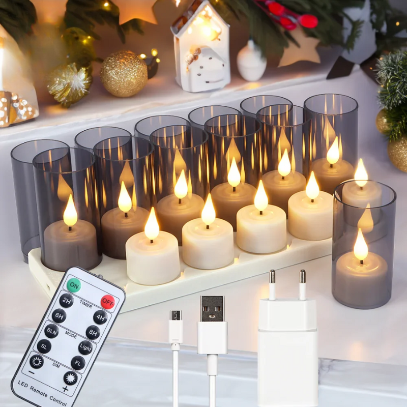 FlickerLuxe - LED Candles with Flickering Effect