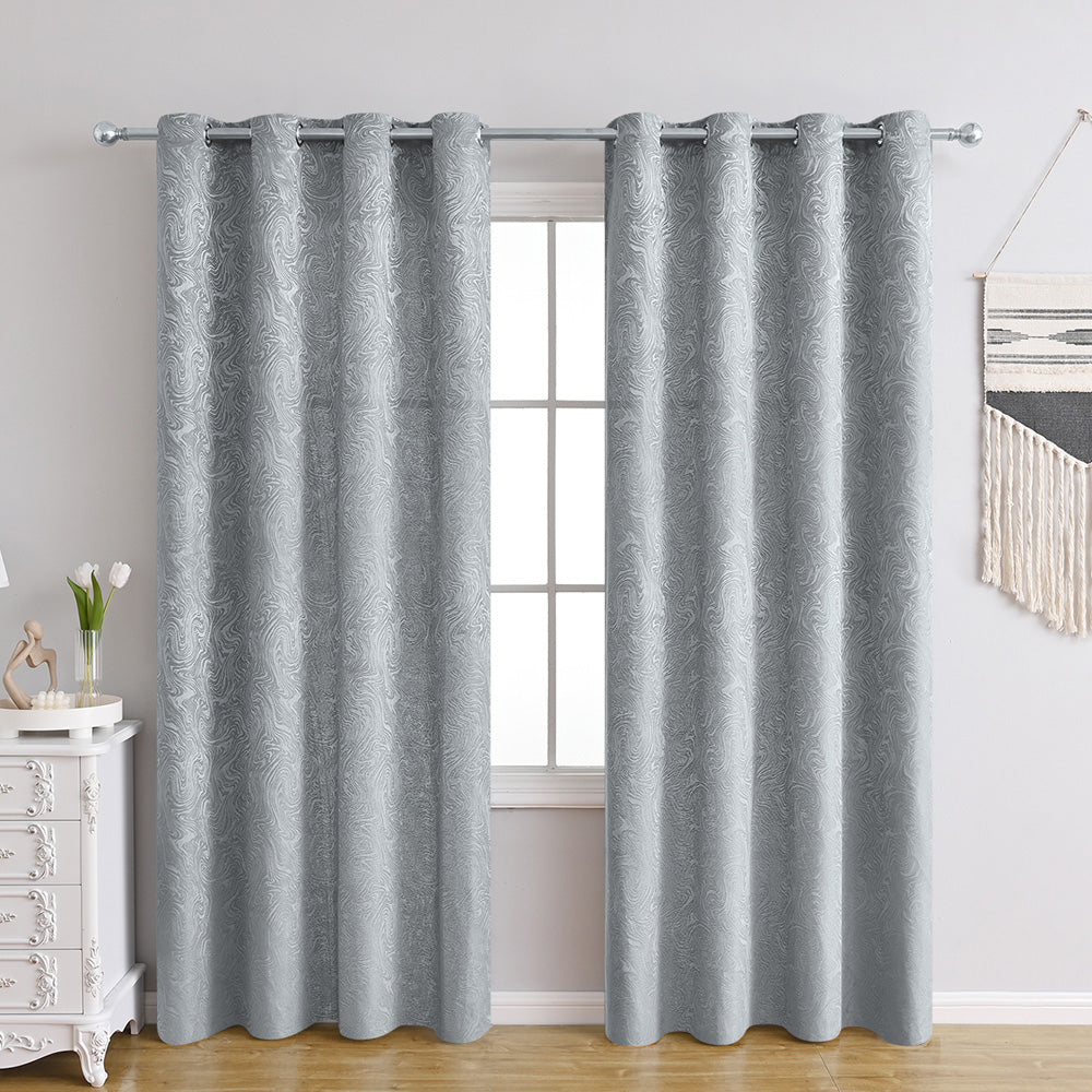 LuxeDrape – Textured Blackout Curtains for Modern Living