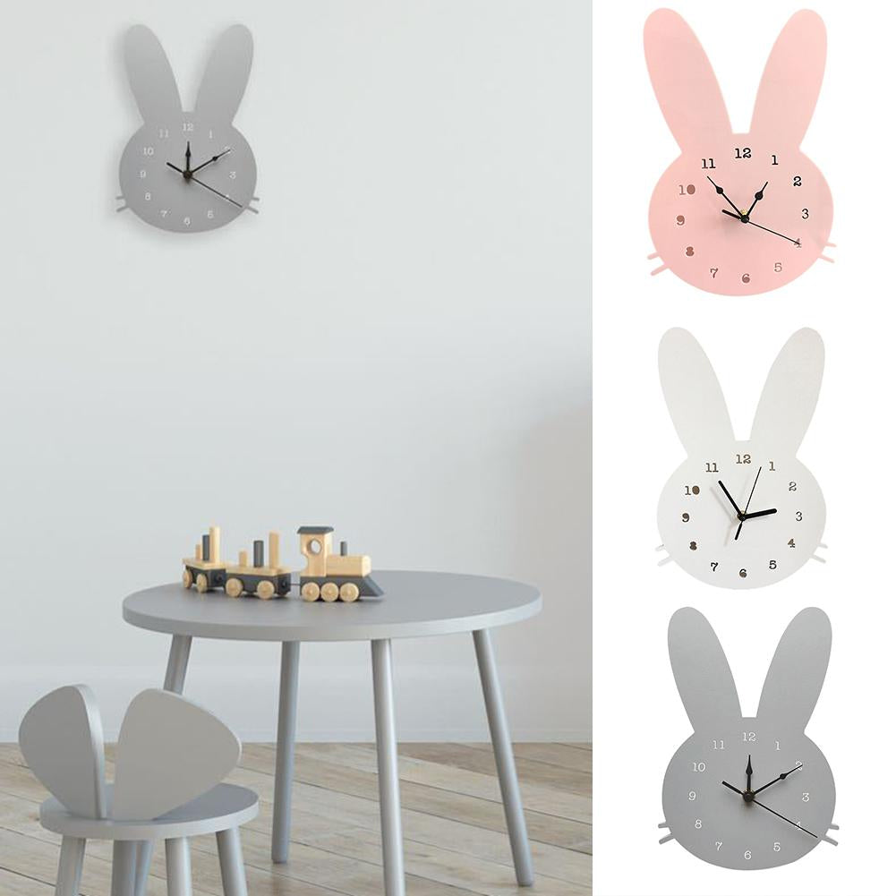 GlowRabbit - Adorable Nordic Bunny Clock