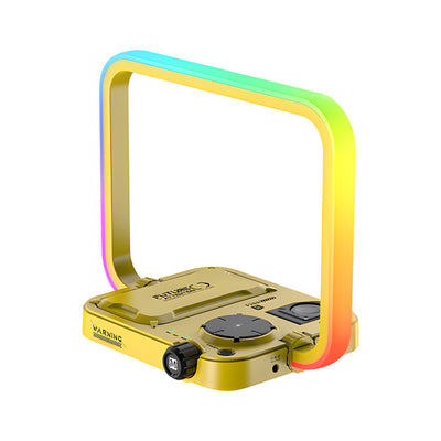 GlowSync - Multifunctional RGB Wireless Charging Desk Lamp