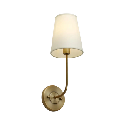 LoomGlow – Modern Wall Lamp Featuring Woven Metal and Soft Fabric