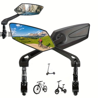 FlexiView - 2-Piece 360° Rotatable Bike Mirrors