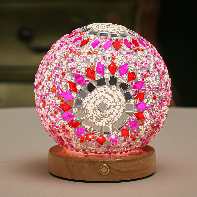 BohoGlow – Modern Bohemian Table Lamp with USB Charging