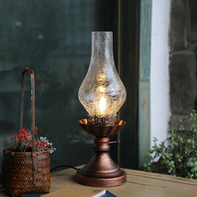 GlowVintage – Craykle Glass Desk Lamp