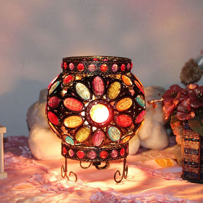 LuxeLume - Stylish Acrylic Bead Nightstand