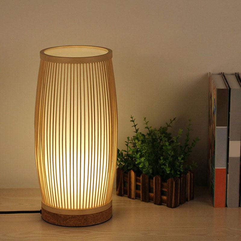 BambooLuxe – Elegant Bamboo Table Lamp & Night Light