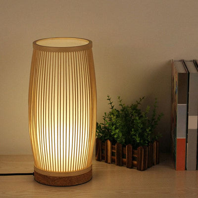 BambooLuxe – Elegant Bamboo Table Lamp & Night Light
