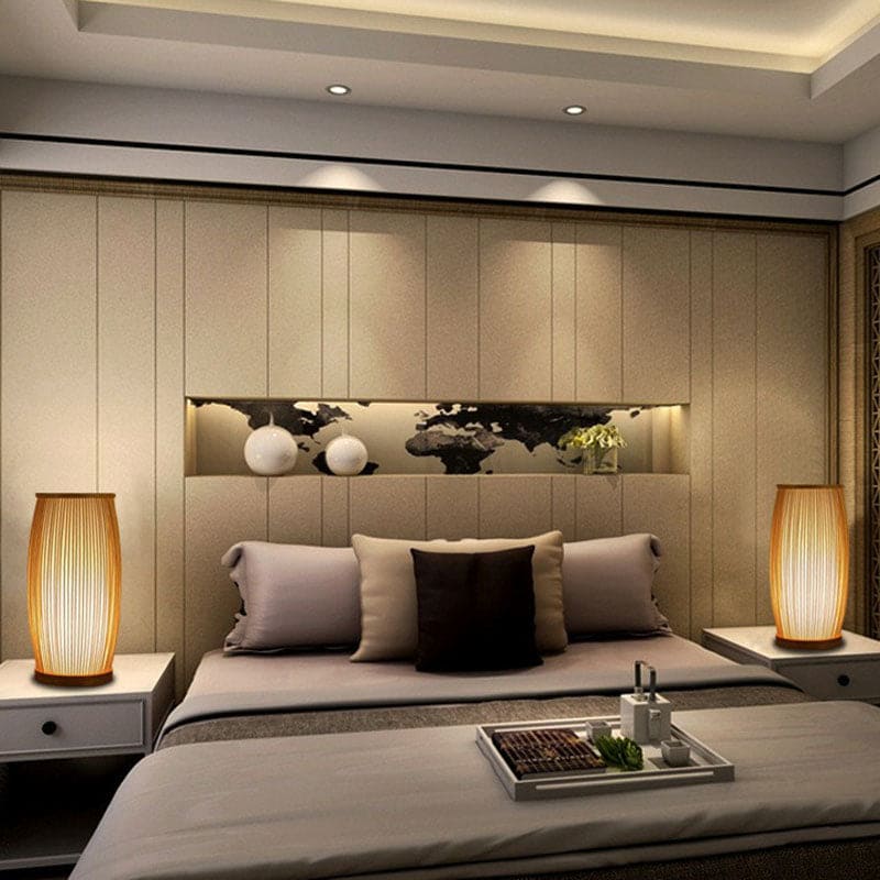 BambooLuxe – Elegant Bamboo Table Lamp & Night Light