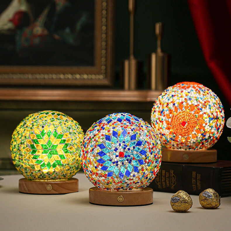 BohoGlow – Modern Bohemian Table Lamp with USB Charging