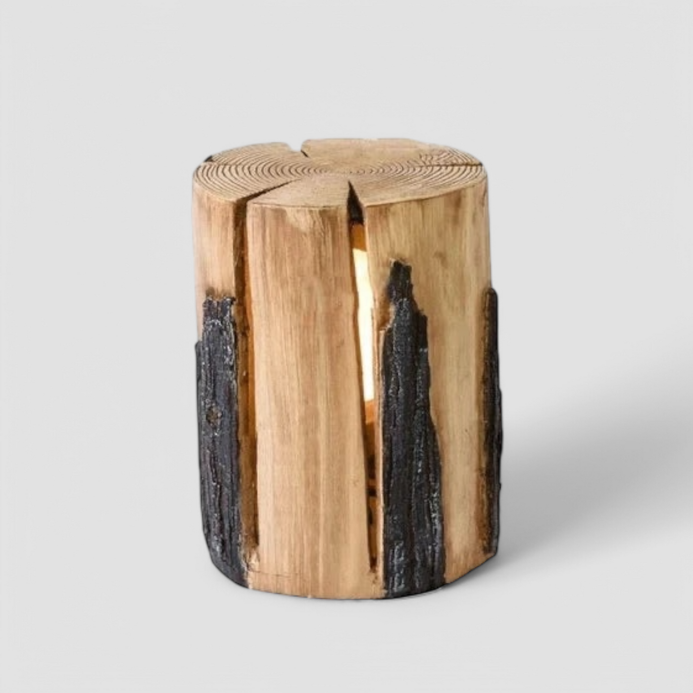 Outdoor Lamp Imitation Tree Stump Light Fixture with 50,000-Hour Lifespan