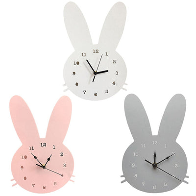 GlowRabbit - Adorable Nordic Bunny Clock