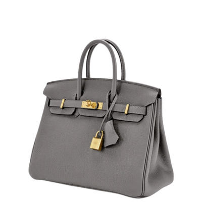 Brana – Elegant Handbag with Intricate Stitching and Unique Lock Closure