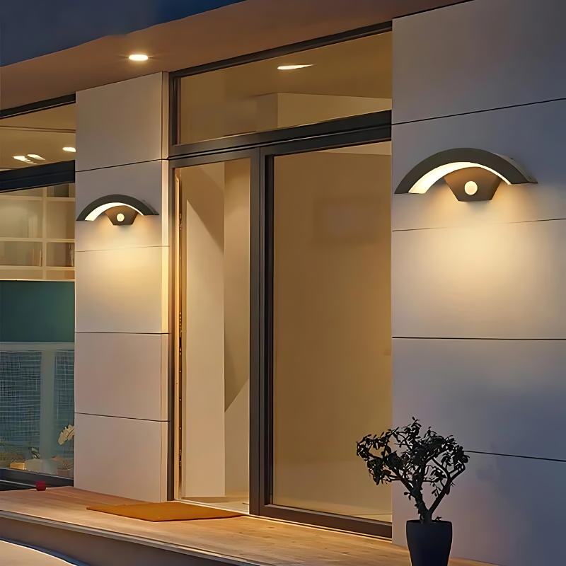 EcoBright - Waterproof Modern Outdoor Wall Lamp with Motion Sensor
