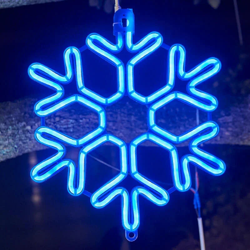 Elegant Snowflake LED Lights - Weather Resistant, Energy Efficient, Indoor/Outdoor Decor