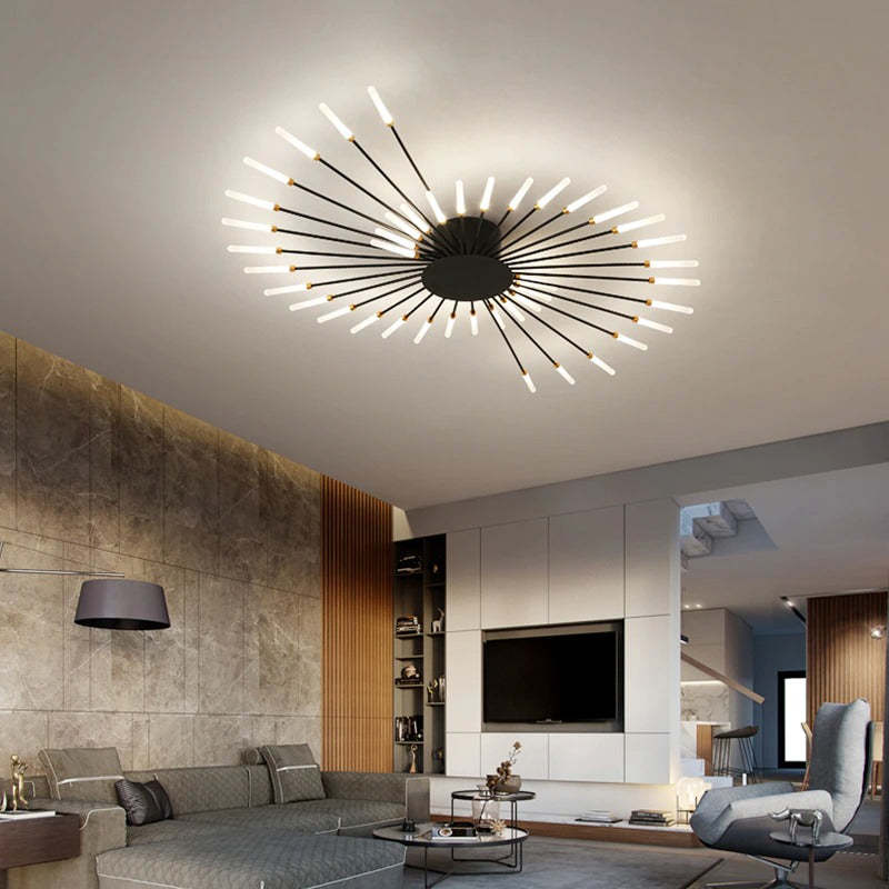 GlowHaven - Sleek Ceiling Lamp for Home Spaces