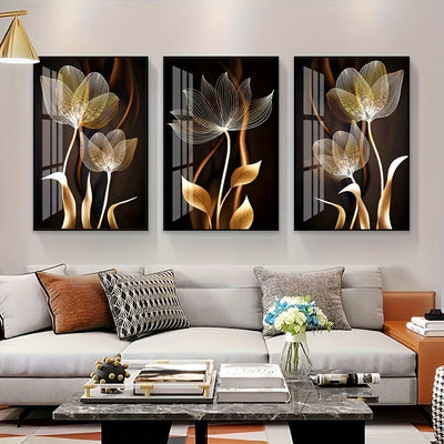 FloraDream - Luxe Canvas Flower Wall Hanging