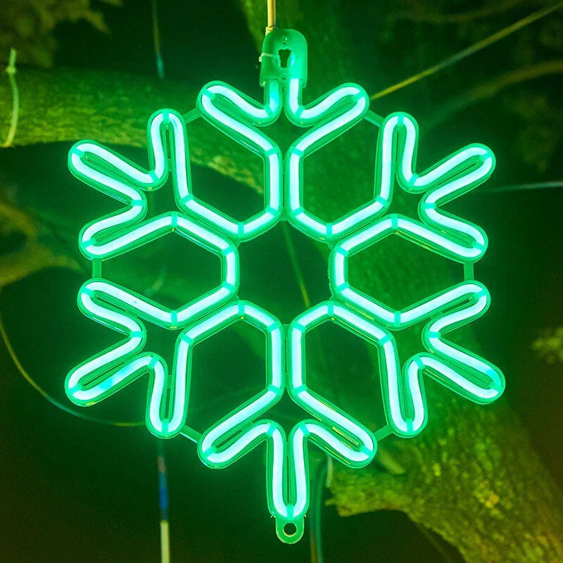 Elegant Snowflake LED Lights - Weather Resistant, Energy Efficient, Indoor/Outdoor Decor