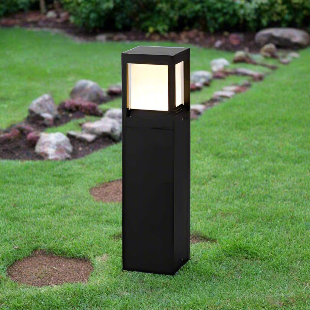 Nimbus Cube - 60cm Solar Garden Light with Warm White LED for Outdoor Use